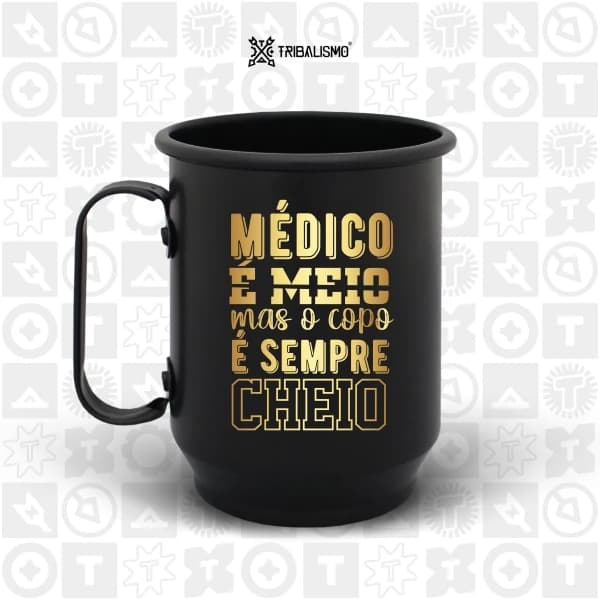 Médico é meio mas o copo é sempre cheio