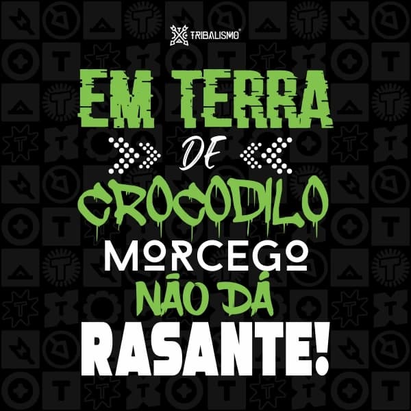 Em terra de crocodilo morcego não dá rasante