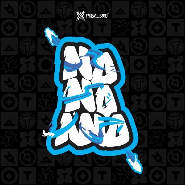 Lettering Azul e Branco