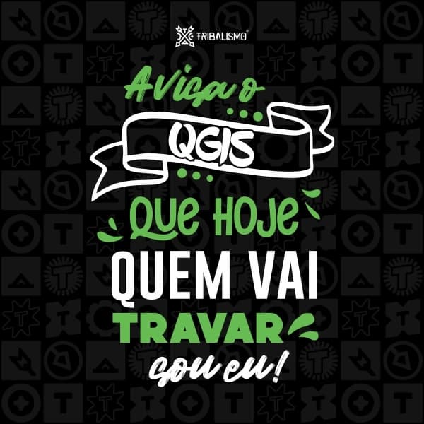 Avisa o QGIS que hoje quem vai travar sou eu
