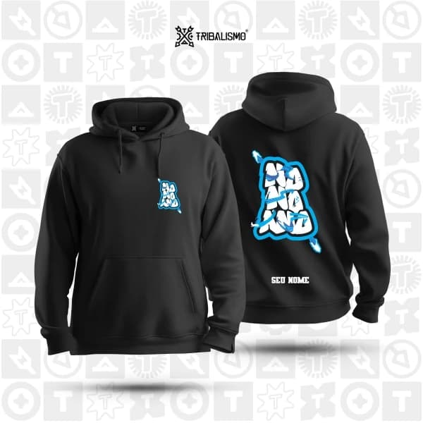 Lettering Azul e Branco