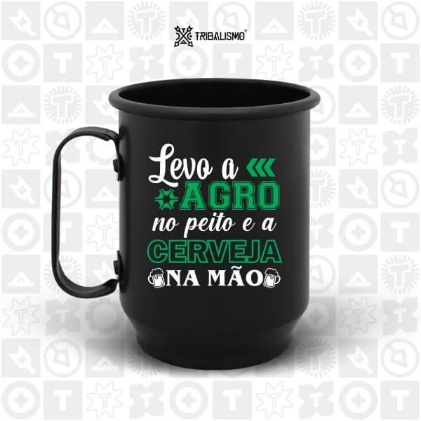 Levo o agro no peito e a cerveja na mão