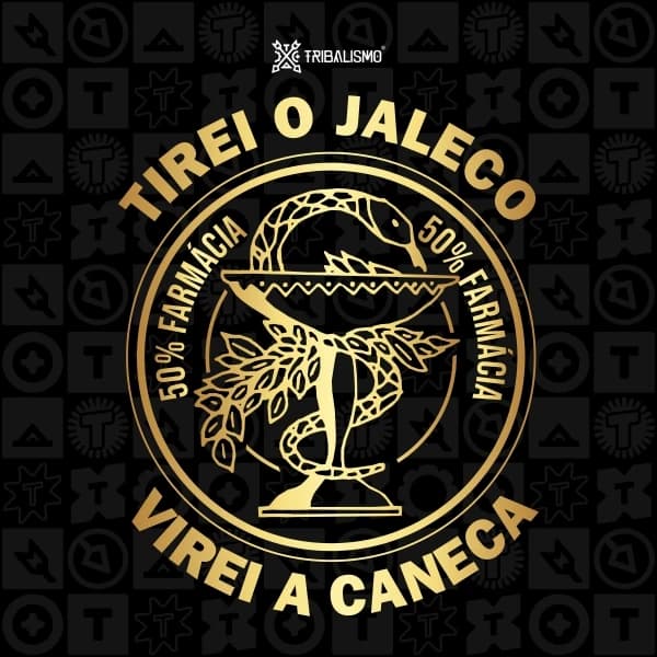 Tirei o jaleco, virei a caneca